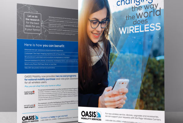 Wireless Service Company Flyer Design