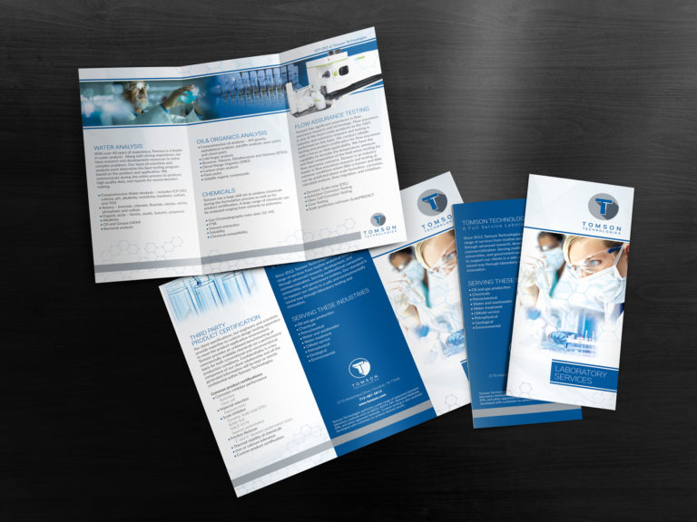 Water Testing Laboratory Trifold Brochure - Brochure Design and ...