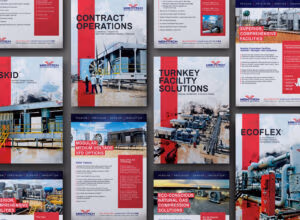 Set of Industrial flyers custom graphic design