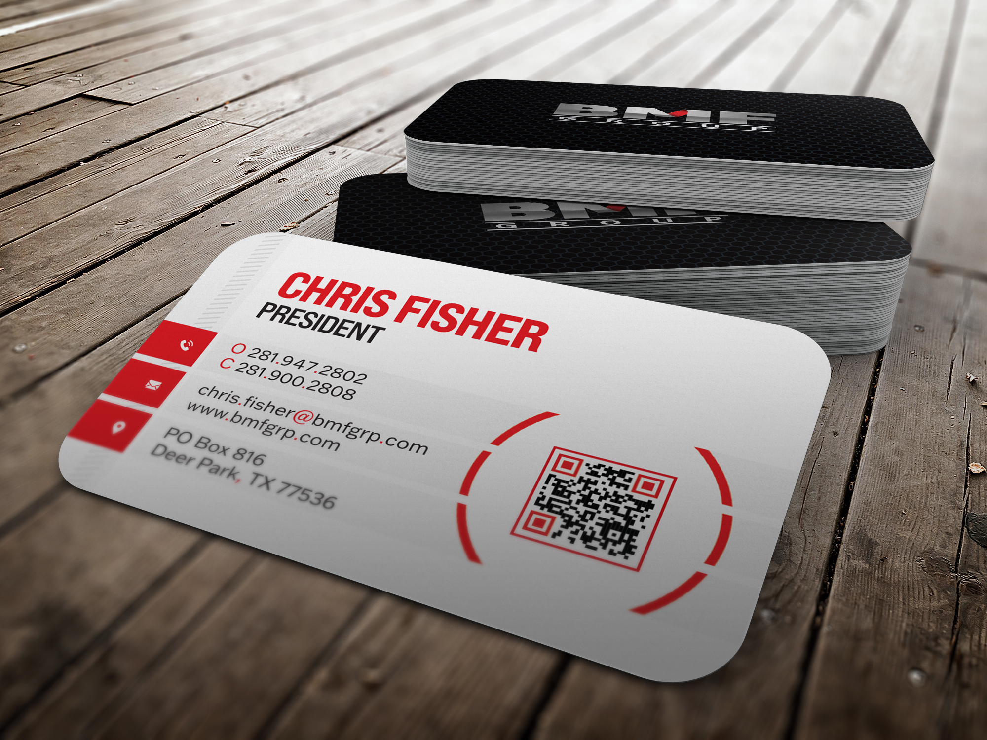 Construction Company Business Card Design