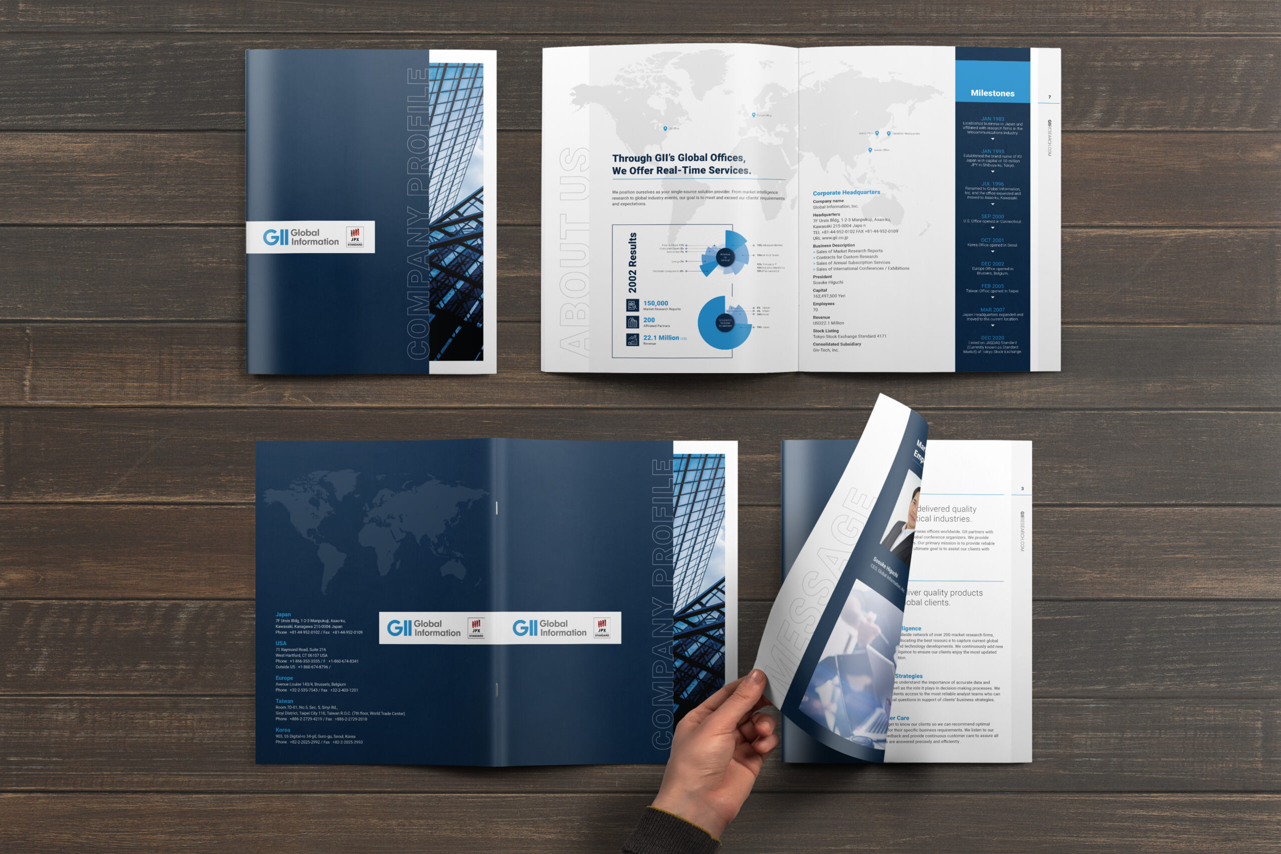 Global Information Brochure Design