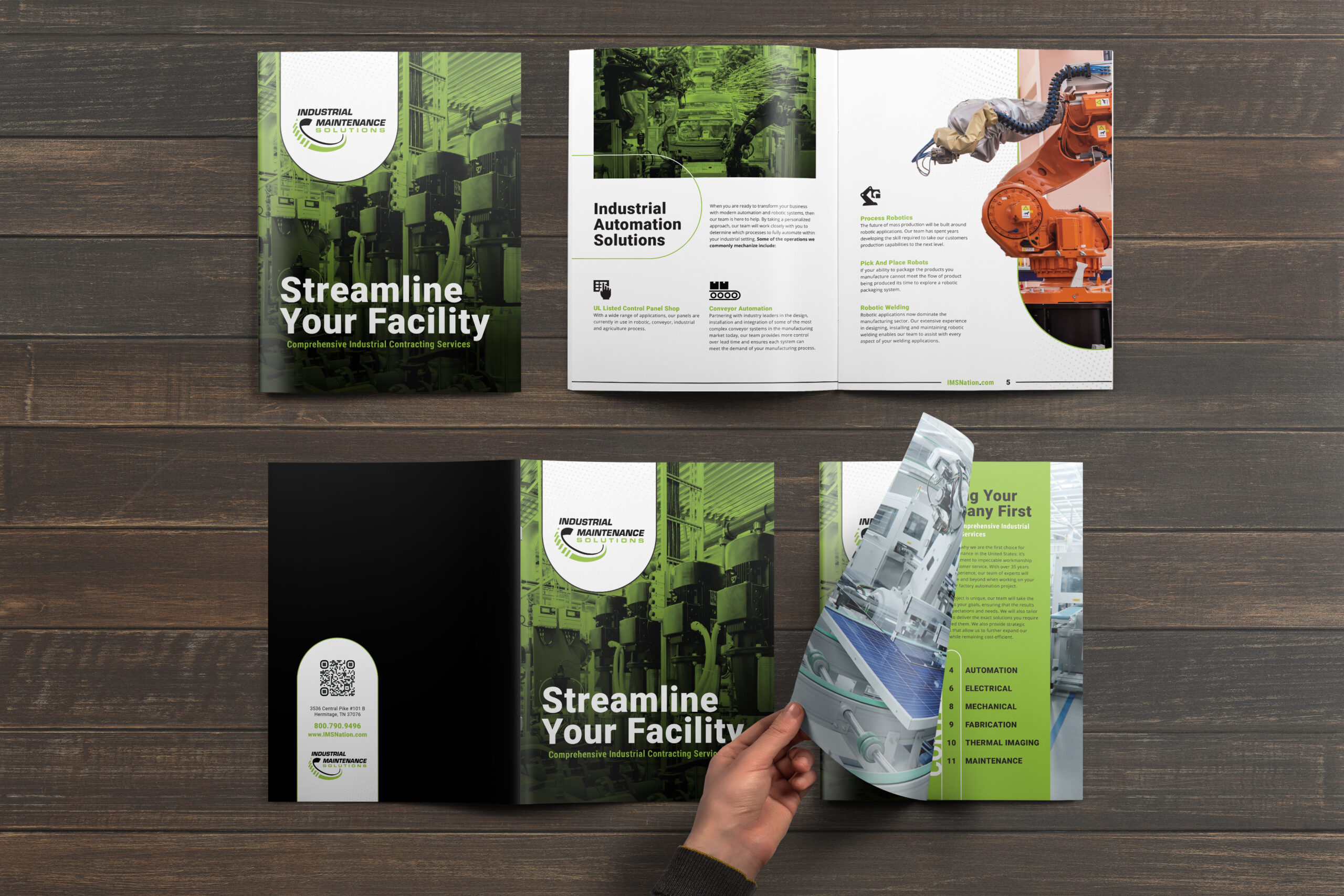 Industrial Maintenance Brochure Design