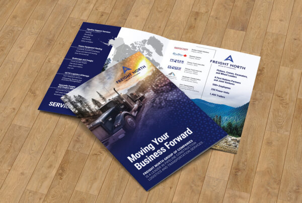 Transport Freight Service 4 Page Brochure Design
