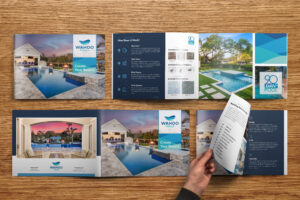 Pool Construction Brochure Design